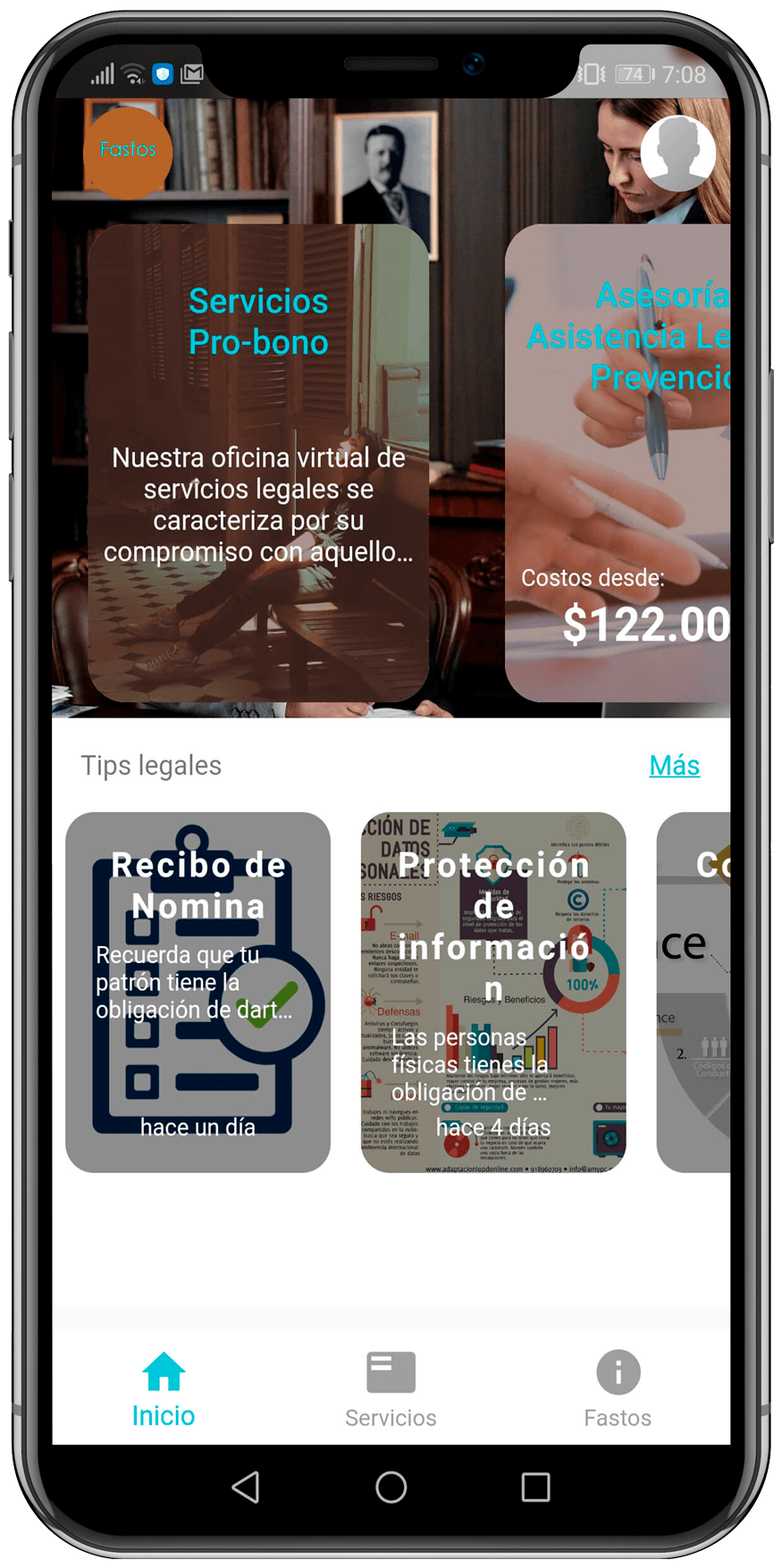 Aplicación Móvil Fasto